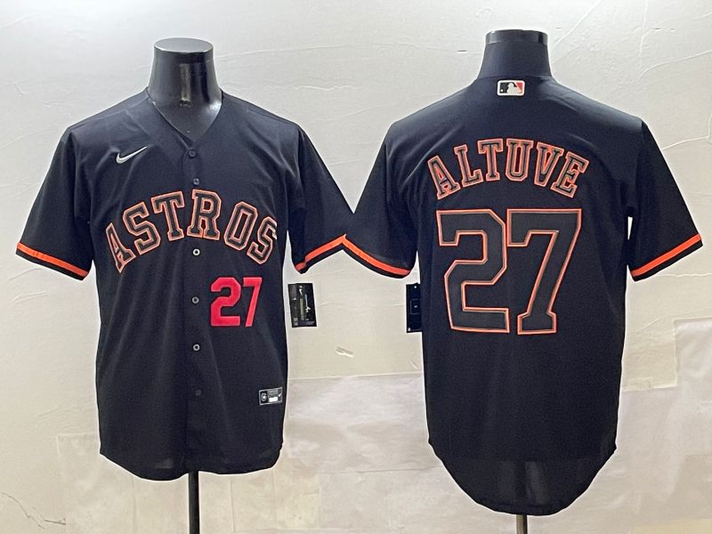 Men Houston Astros #27 Altuve Black Game Nike 2025 MLB Jersey style 4251->houston astros->MLB Jersey